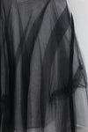 marc le bihan black and white wrap skirt 2573 E23 PMLB1